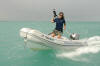 Daniela in Key West in a PhotoBoat Customized Dinghy.